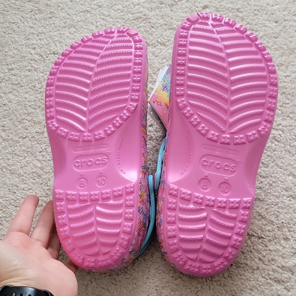 Lisa Frank Crocs Womens Rainbow Unicorn - Picture 6 of 6